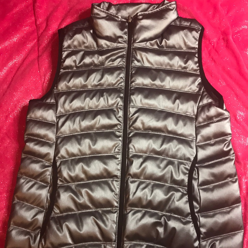 Calvin Klein Jeans Grey Black Puffer Vest